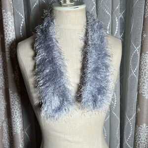 EUC Hand Knit Eyelash Yarn Scarf